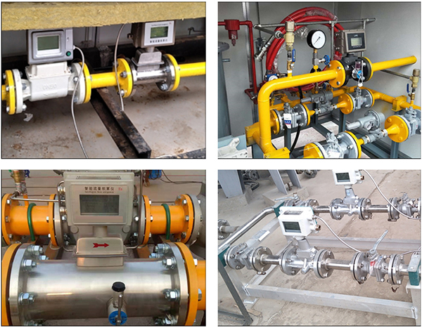 電池供電氣體渦輪流量計(jì)現(xiàn)場(chǎng)安裝使用圖